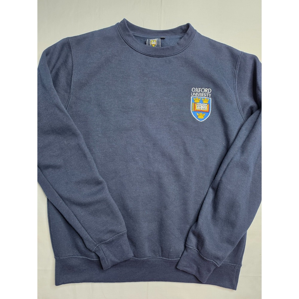 Oxford University Sweatshirt Men's Large Blue Fleece Lined Crew Neck Streetwear